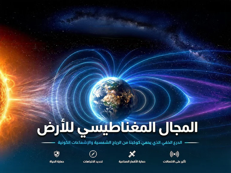 المجال المغناطيسي للأرض يحمي الكوكب من الرياح الشمسية