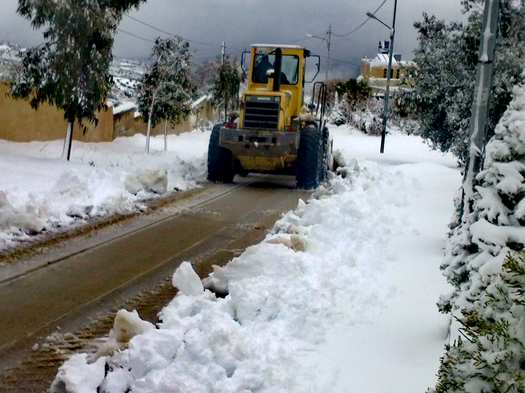 الوسية مغطاة بالثلج