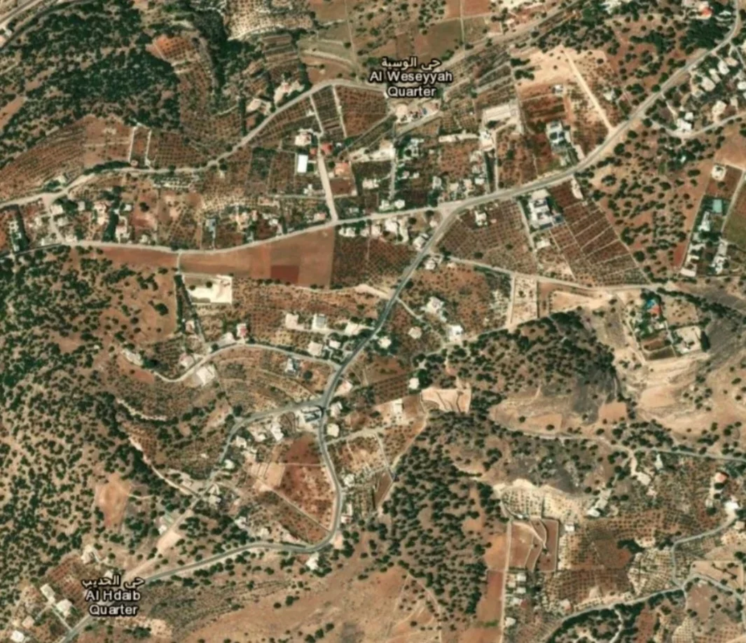 الوسية السلط صورة جوية حديثة عام 2025 