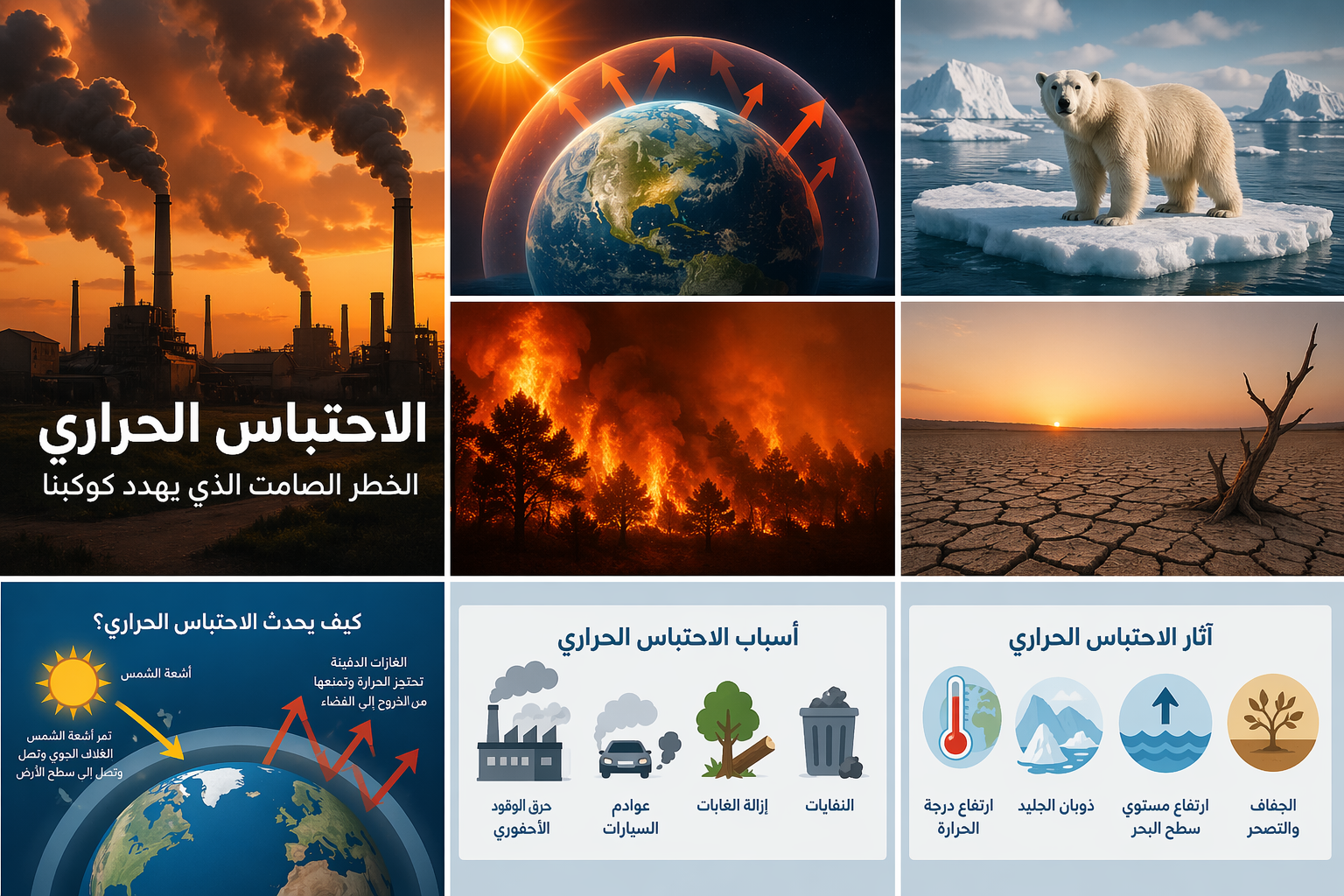 الاحتباس الحراري وارتفاع حرارة الأرض